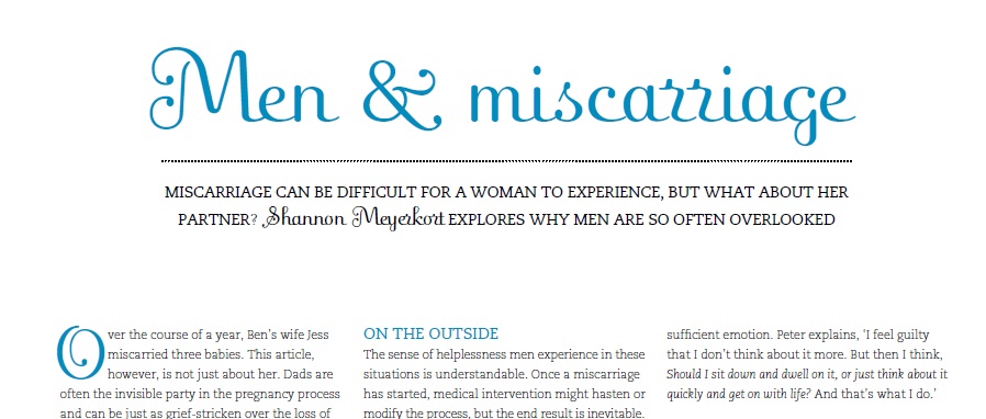 Men and miscarriage